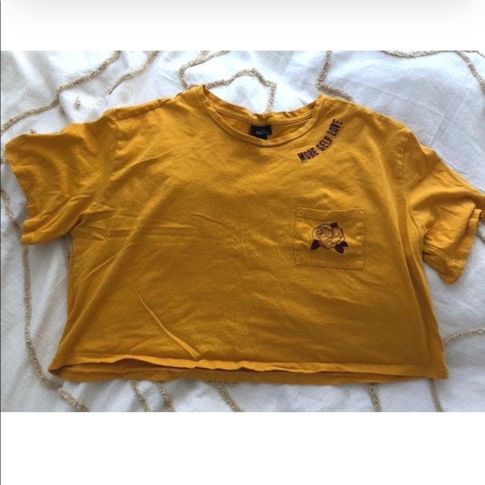 Rue 21 yellow crop top